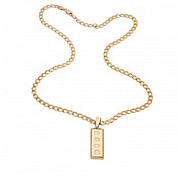 9ct gold 15.4g 20 inch Pendant with chain